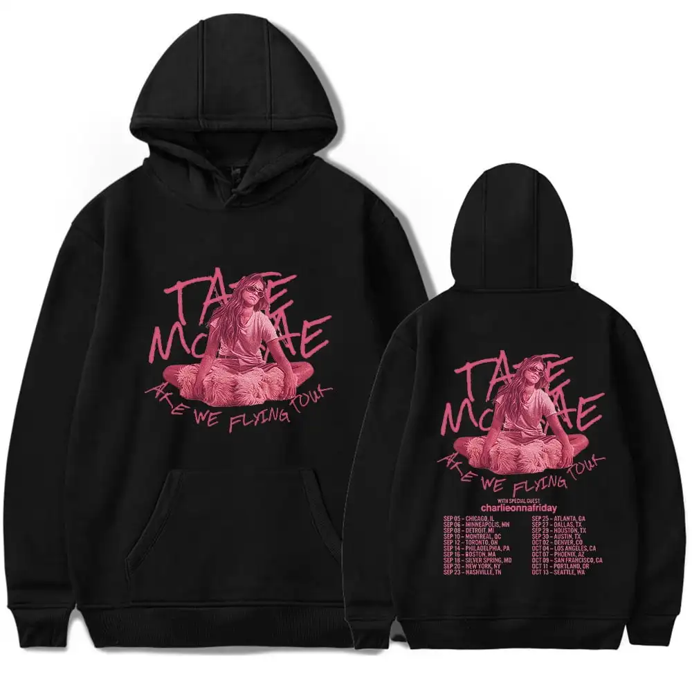 Tate Mcrae Merch Are We Flying Concert Hoodies Winter Men Women Hooded Sweatshirt Cos Crewneck Long - Tate McRae Shop